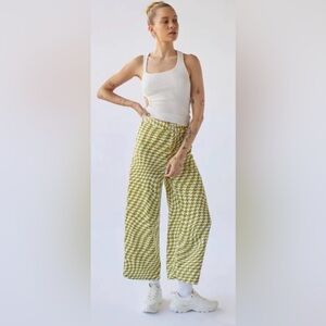 Urban Outfitters Olympia Printed Wide Leg Cropped Pants SZ SM
